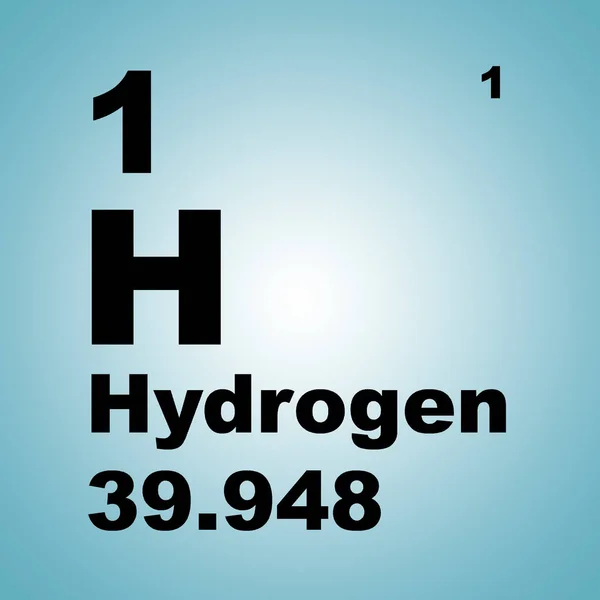 Periodic Table Elements Hydrogen — Stock Photo, Image