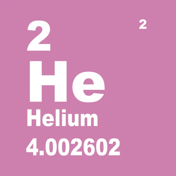 Elementlerin Periyodik Tablosu Helyum — Stok fotoğraf
