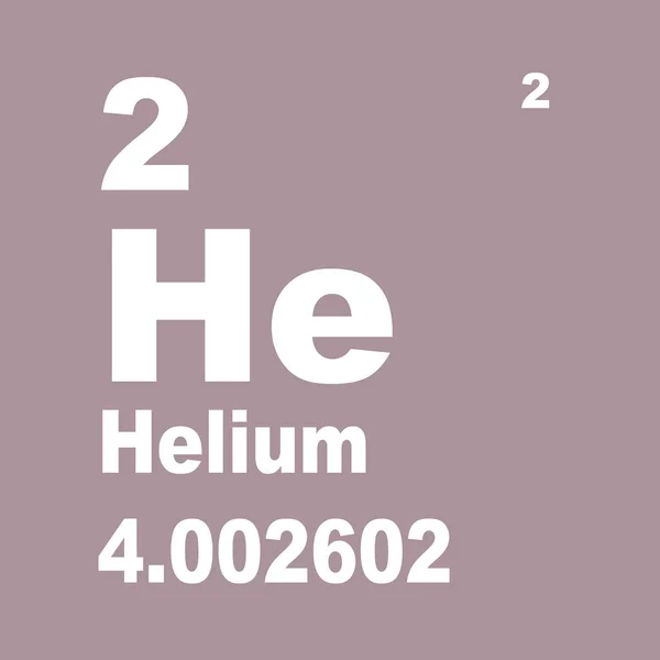 Periodieke Tabel Van Elementen Helium — Stockfoto