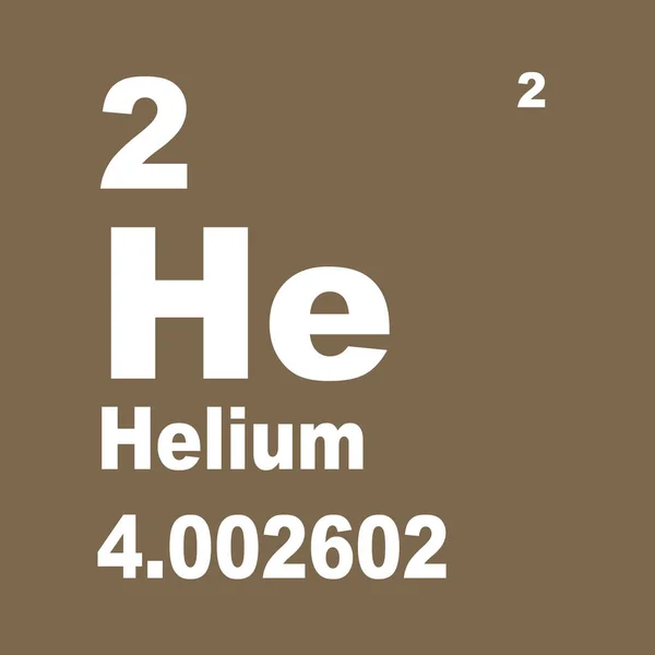 Periodieke Tabel Van Elementen Helium — Stockfoto