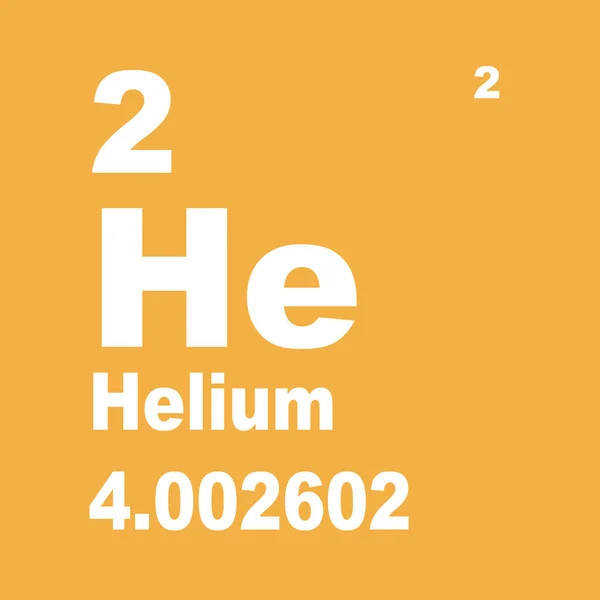 Periodická Tabulka Prvků Helium — Stock fotografie