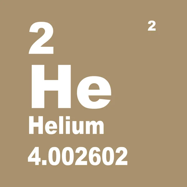 Periodisk Tabell Över Grundämnen Helium — Stockfoto