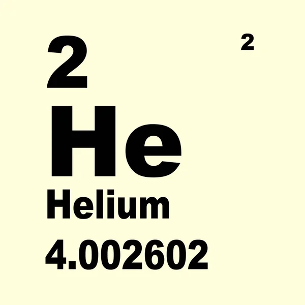Tableau Périodique Des Éléments Hélium — Photo