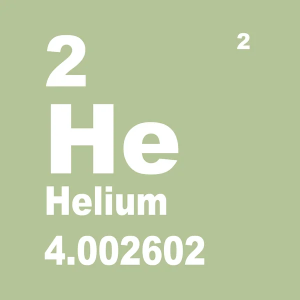 Periódusos Rendszer Hélium — Stock Fotó