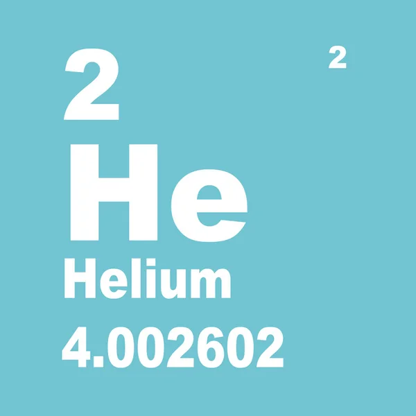 Tabla Periódica Elementos Helio —  Fotos de Stock