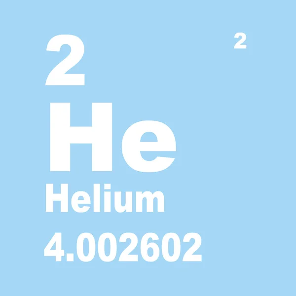 Periodická Tabulka Prvků Helium — Stock fotografie