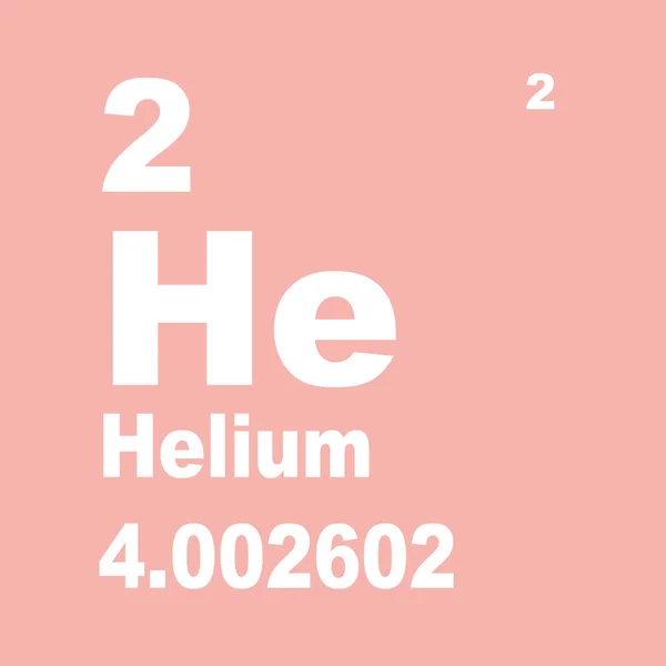 Periodic Table Elements Helium — Stock Photo, Image