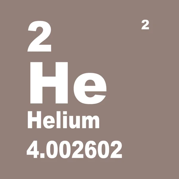 Periodická Tabulka Prvků Helium — Stock fotografie