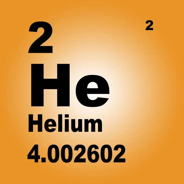 Periodieke Tabel Van Elementen Helium — Stockfoto