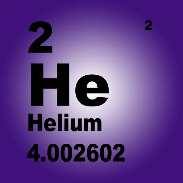 Periodensystem Der Elemente Helium — Stockfoto