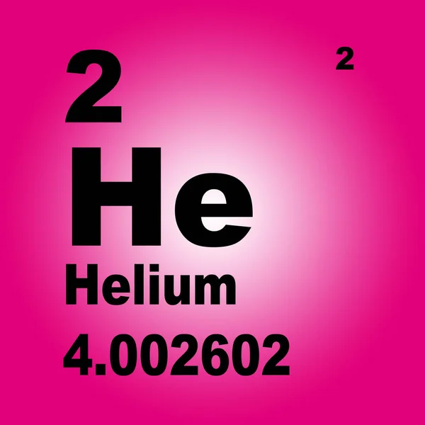 Tableau Périodique Des Éléments Hélium — Photo