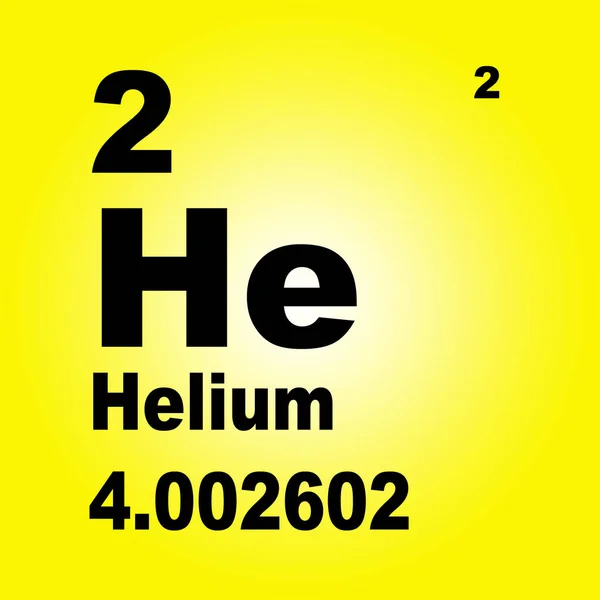 Periodieke Tabel Van Elementen Helium — Stockfoto