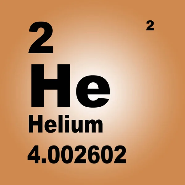 Periodisk Tabell Över Grundämnen Helium — Stockfoto