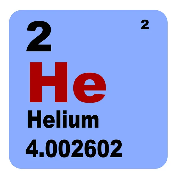 Periodic Table Elements Helium — Stock Photo, Image