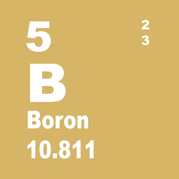 Boron Periodiska Systemet För Element — Stockfoto