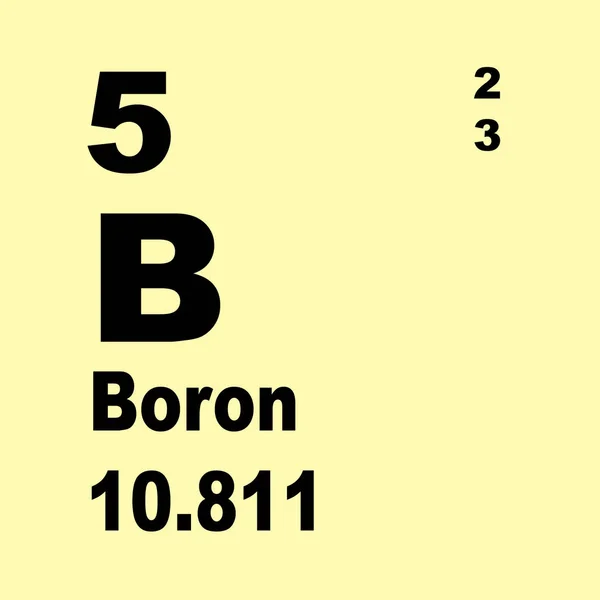 Boron Periodic Table Elements — Stock Photo, Image