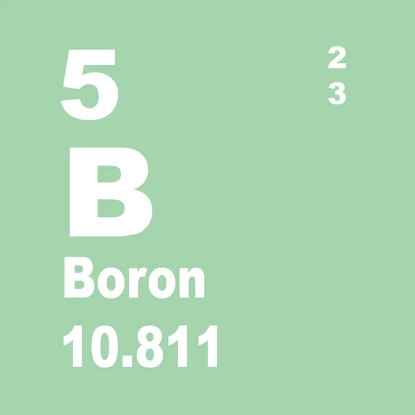 Boro Tabela Periódica Elementos — Fotografia de Stock