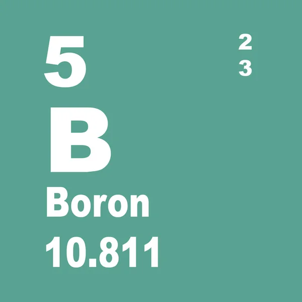 Boron Periodic Table Elements — Stock Photo, Image