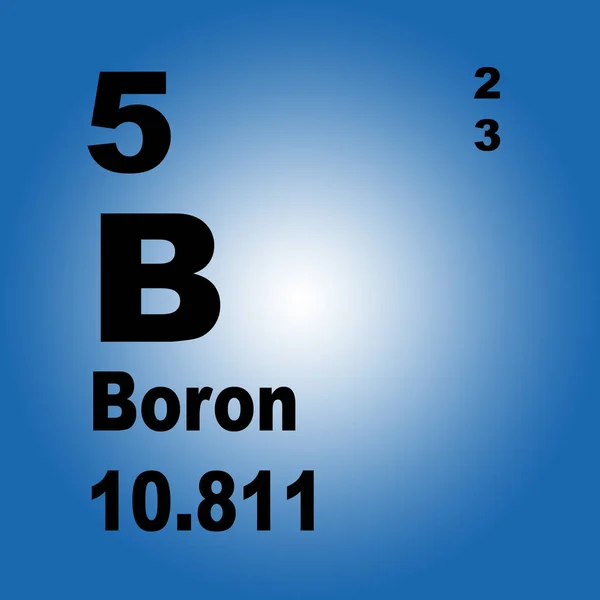 Boron Periodic Table Elements — Stock Photo, Image