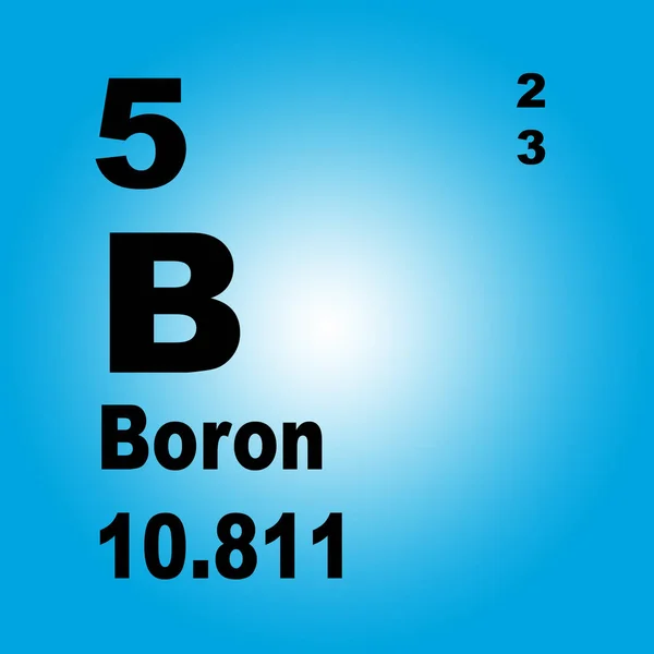 Boron Periodic Table Elements — Stock Photo, Image