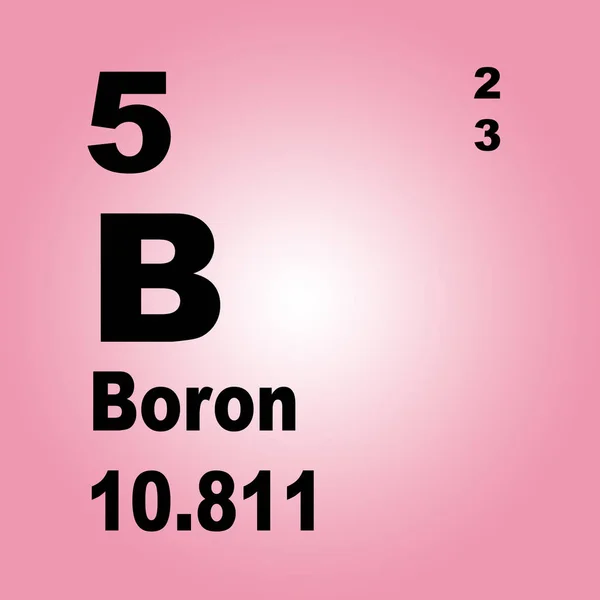 Boron Periodiska Systemet För Element — Stockfoto