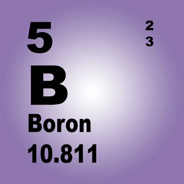 Boron Periodic Table Elements — Stock Photo, Image