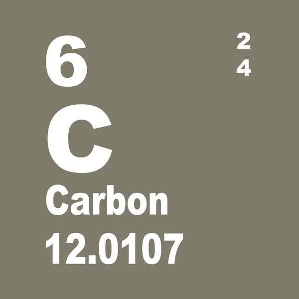 Carbon Periodic Table Elements — Stock Photo, Image