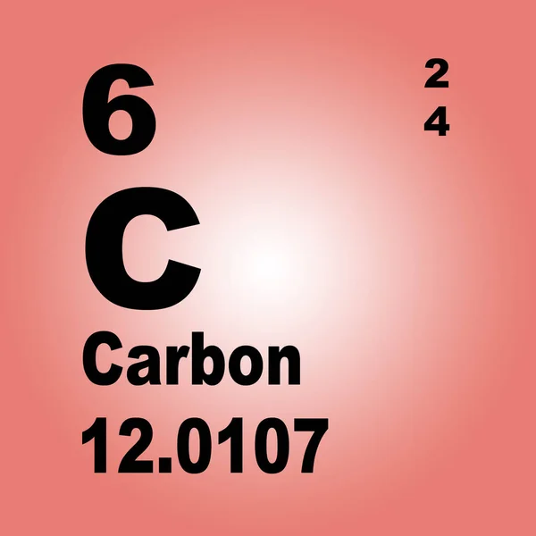 Carbon Periodiska Systemet Element — Stockfoto