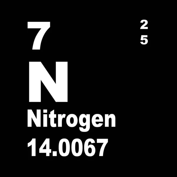 元素の窒素周期表 — ストック写真