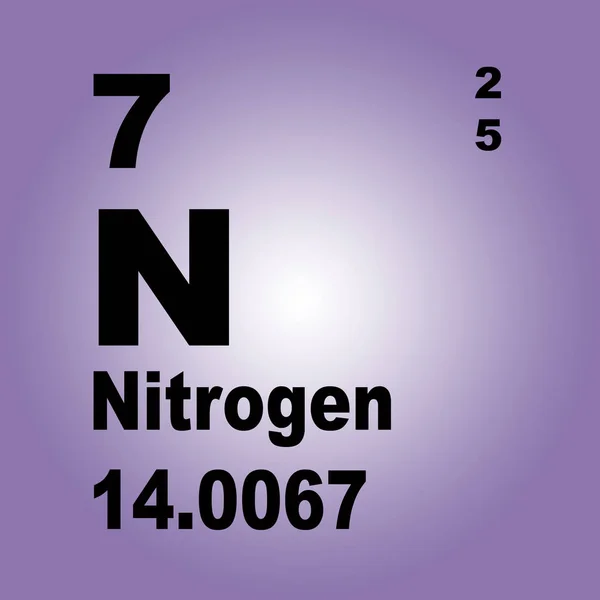 Nitrogen Periodic Table Elements — Stock Photo, Image