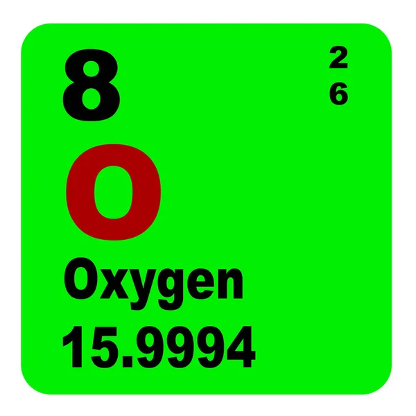 Oxygen Periodic Table Elements — Stock Photo, Image