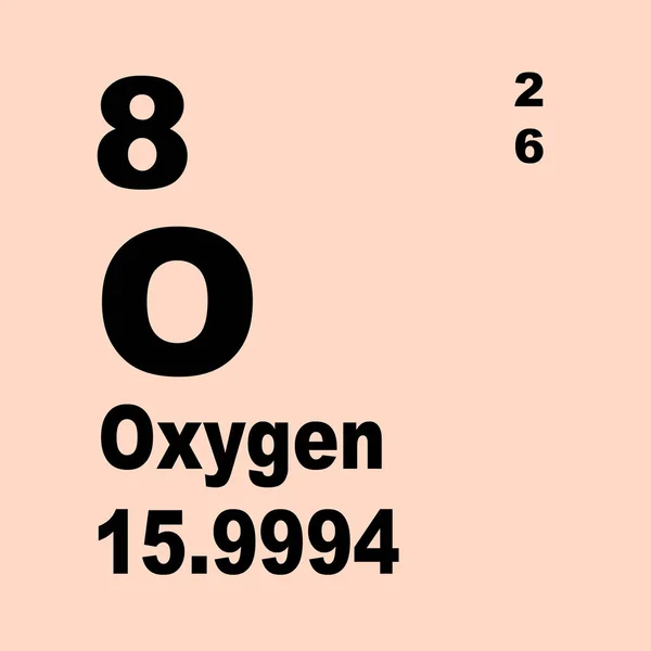 要素の酸素周期表 — ストック写真