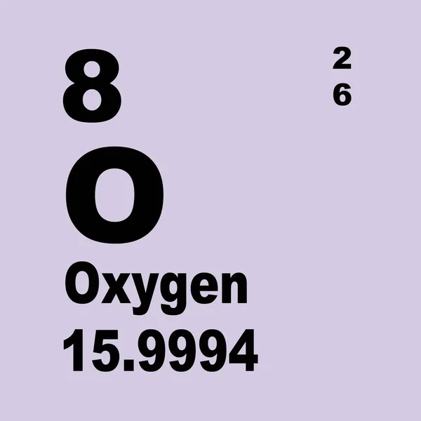 Oxygen Periodic Table Elements — Stock Photo, Image