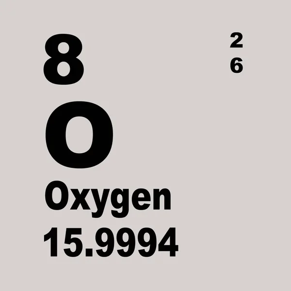 Oxigén Periódusos Elemek — Stock Fotó