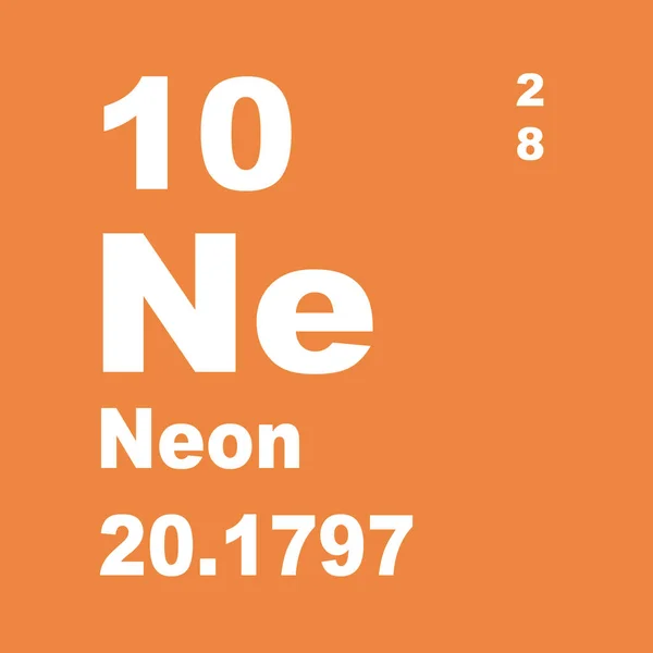 Periodisk Oversigt Elementer Neon - Stock-foto