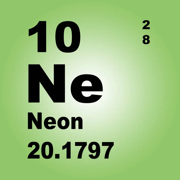 Периодическая Таблица Элементов Неон — стоковое фото