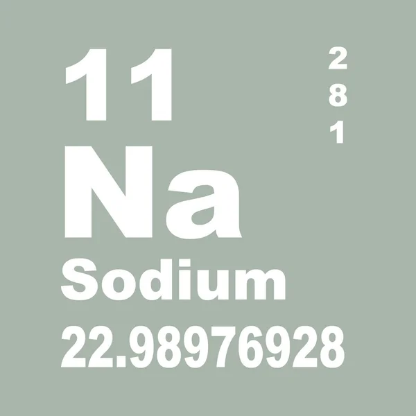 Nátrium Periodikus Elemek — Stock Fotó