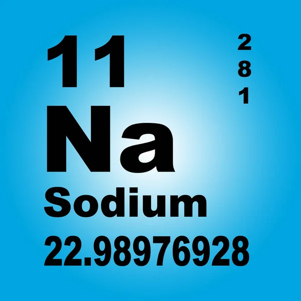 Tabel Periodik Sodium Unsur — Stok Foto