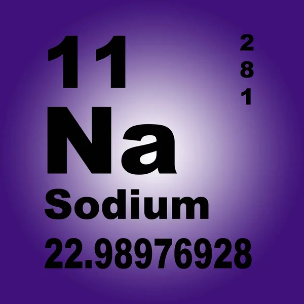 Tabel Periodik Sodium Unsur — Stok Foto