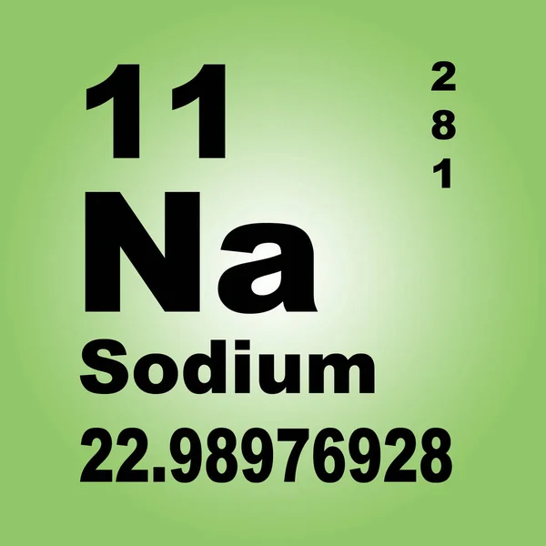 Tabel Periodik Sodium Unsur — Stok Foto