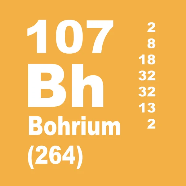 Bohrium Tableau Périodique Des Éléments — Photo