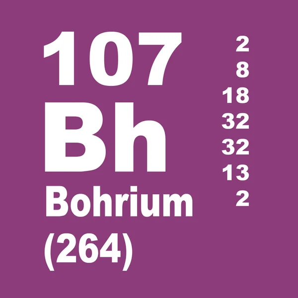 Bohrium Tableau Périodique Des Éléments — Photo