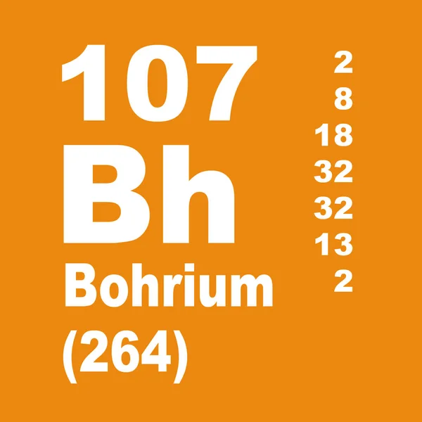 Bohrium Periodiska Element — Stockfoto