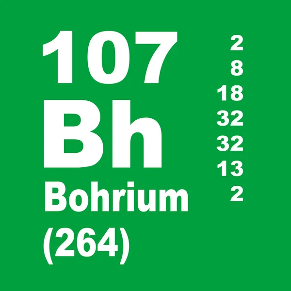 Bohrium Tableau Périodique Des Éléments — Photo