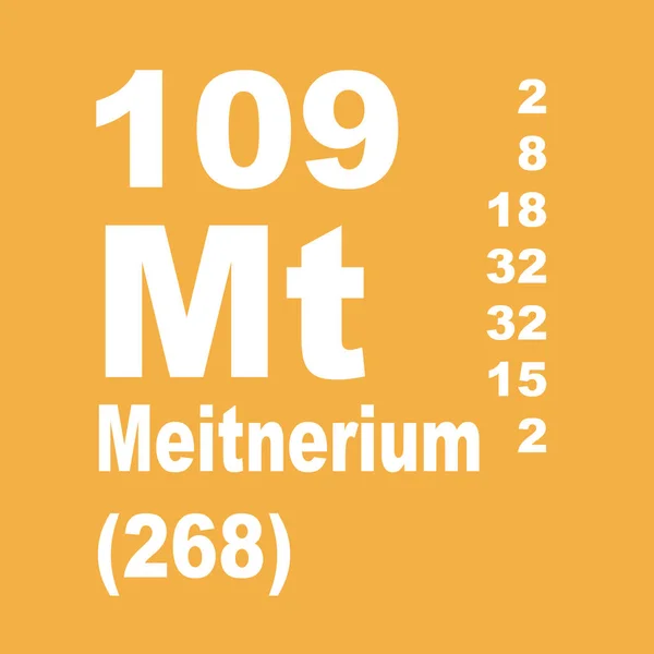 Meitnerium Periodensystem Der Elemente — Stockfoto