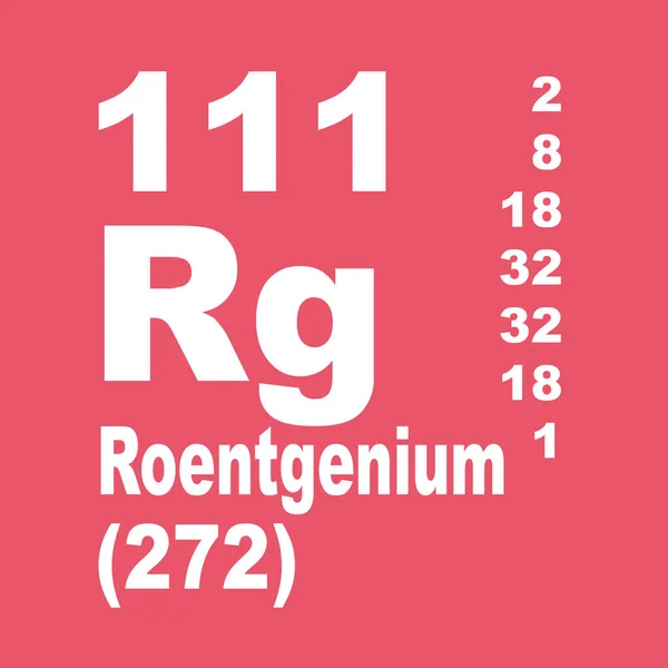 Röntgenyuma Elementlerin Periyodik Tablosu — Stok fotoğraf