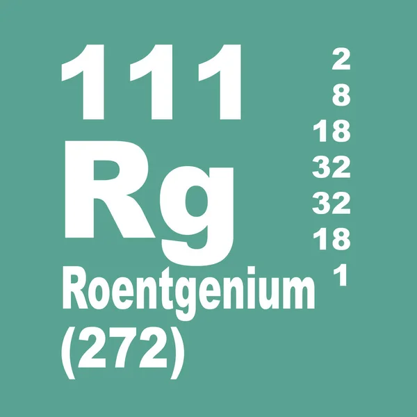 Röntgenium Periódusos Rendszer Elemei — Stock Fotó