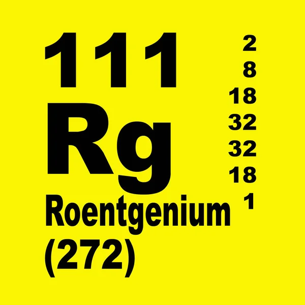 元素の周期表をレントゲ ニウム — ストック写真