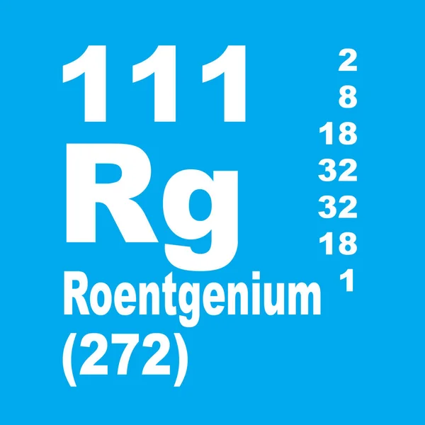 Roentgenium Periodieke Tabel Van Elementen — Stockfoto