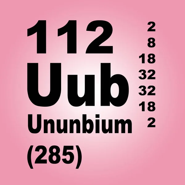 코페르니슘 Ununbium 주기성 — 스톡 사진